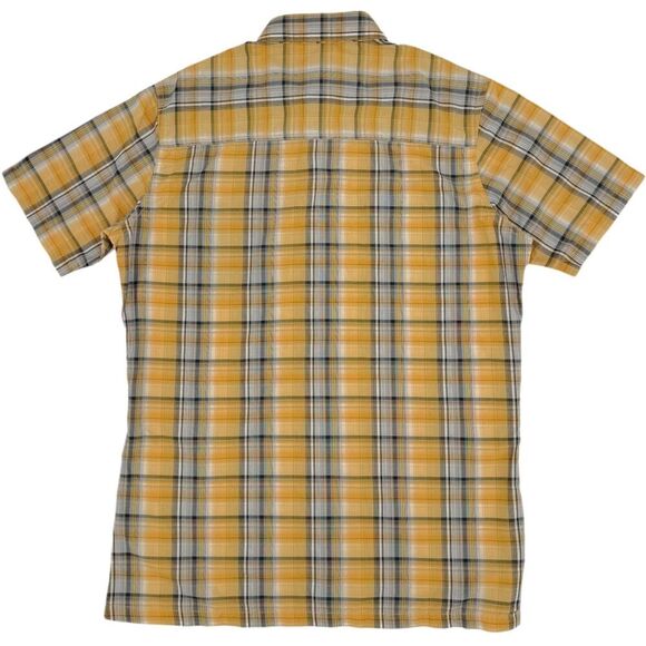 Kuhl Men's Response Short Sleeve Plaid Shirt Yellow Small - Picture 3 of 10